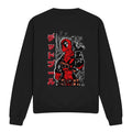 Black - Front - Deadpool Unisex Adult Japanese Sweatshirt