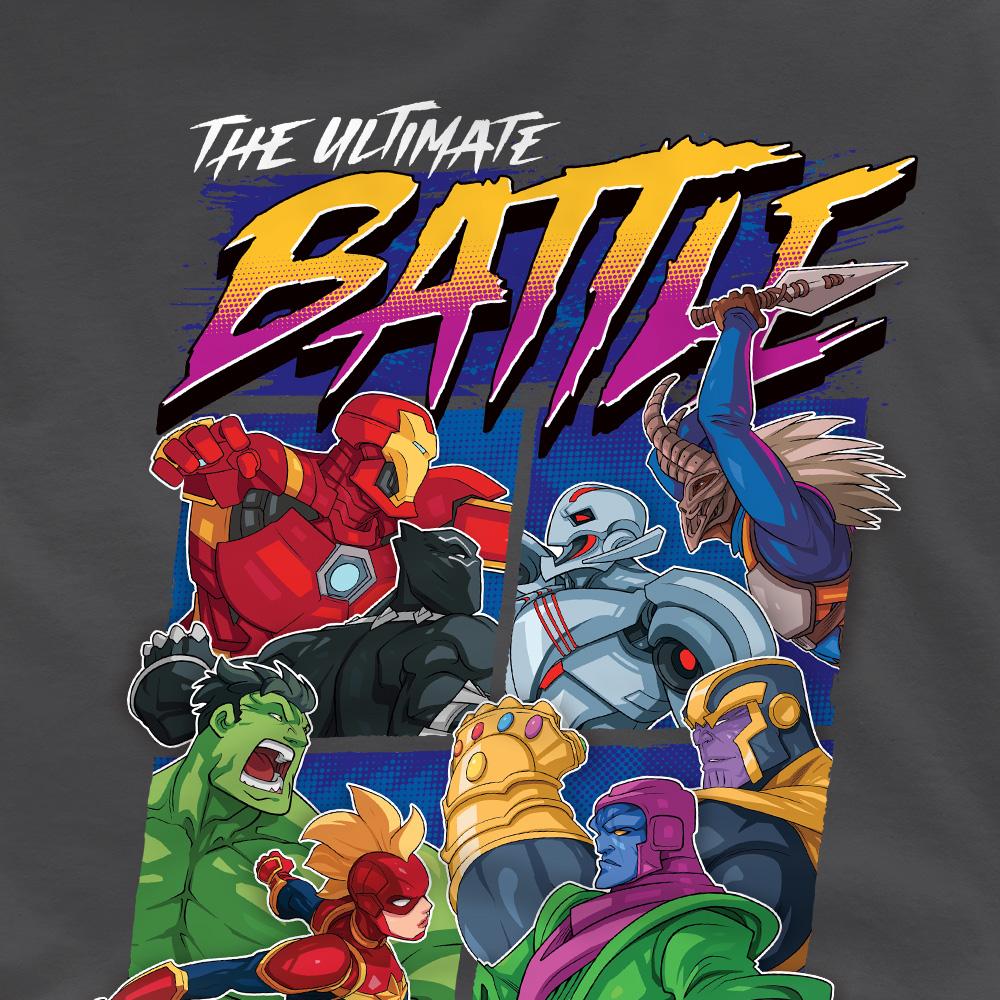 Charcoal - Side - Avengers Childrens-Kids The Ultimate Battle T-Shirt