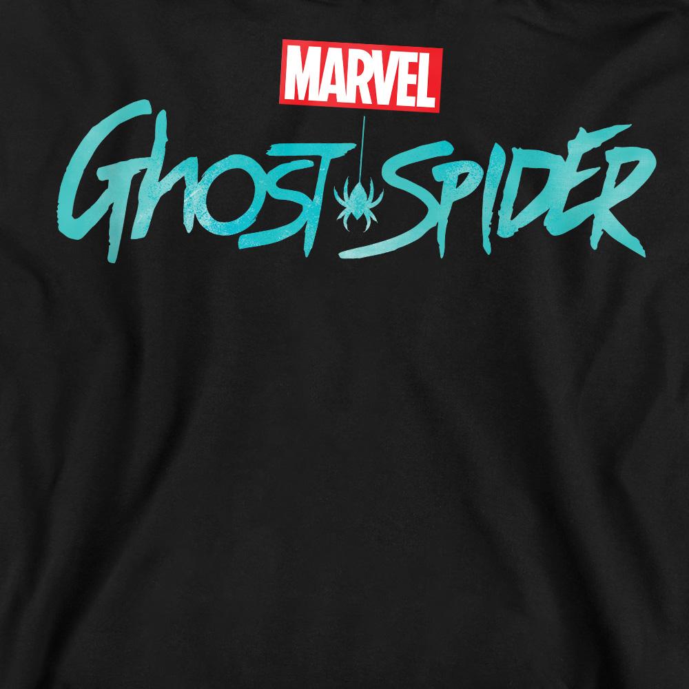 Black - Side - Spider-Man Unisex Adult Ghost-Spider Logo Sweatshirt