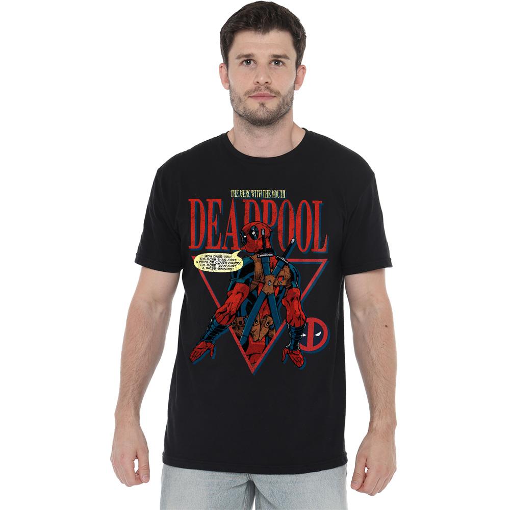 Black - Lifestyle - Deadpool Mens Cover Candy T-Shirt