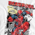 White - Pack Shot - Deadpool Mens Comic Strip T-Shirt