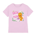 Light Pink - Front - Guardians Of The Galaxy Childrens-Kids Grow With The Flow Groot Flowers T-Shirt
