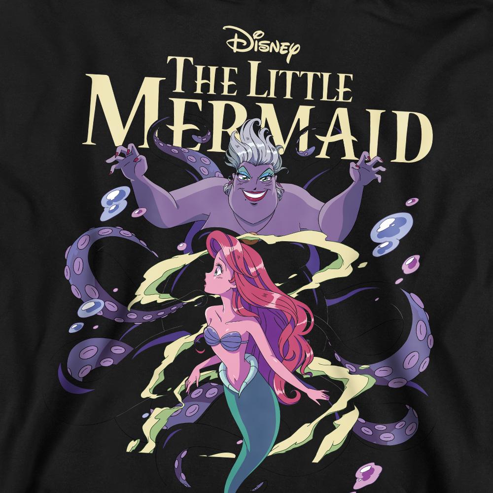 Black - Pack Shot - Little Mermaid Unisex Adult Ariel & Ursula Anime Sweatshirt
