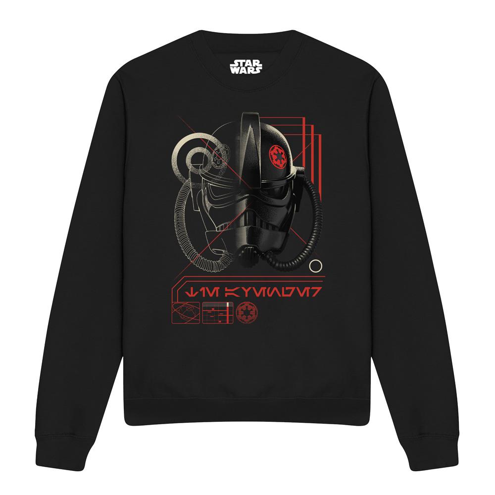 Black - Front - Star Wars: Andor Unisex Adult Helmet Sweatshirt