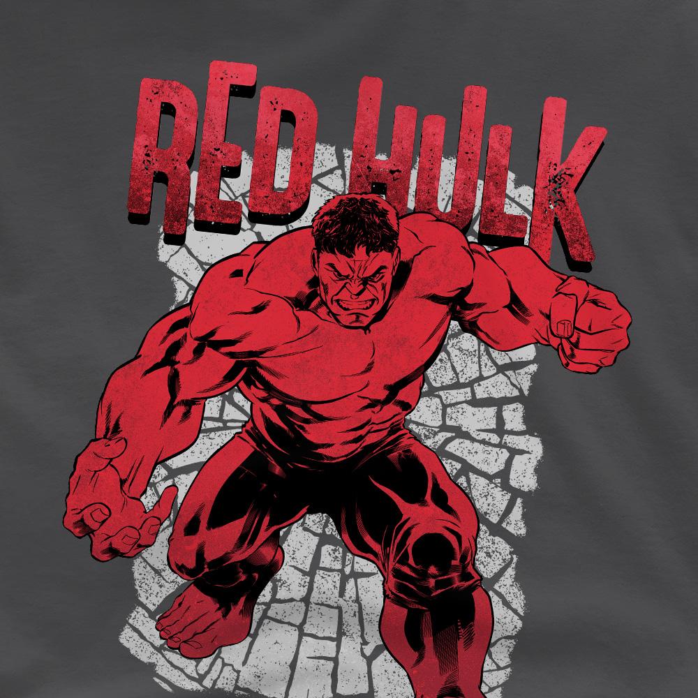 Light Graphite - Side - Captain America: Brave New World Childrens-Kids Red Hulk Cracked T-Shirt