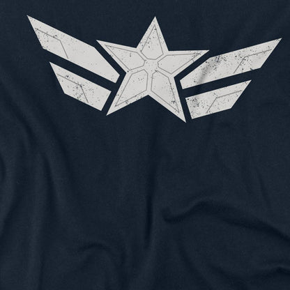 Navy - Side - Captain America: Brave New World Unisex Adult Star T-Shirt