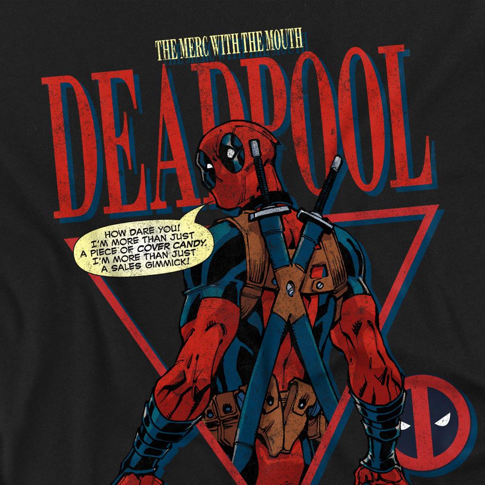 Black - Side - Deadpool Unisex Adult Cover Candy T-Shirt