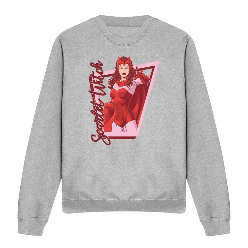 Sport Heather - Front - Marvel Unisex Adult Scarlet Witch Pose Sweatshirt