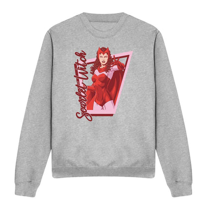 Sport Heather - Front - Marvel Unisex Adult Scarlet Witch Pose Sweatshirt