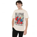 Natural - Side - Deadpool Mens Merc With The Mouth T-Shirt