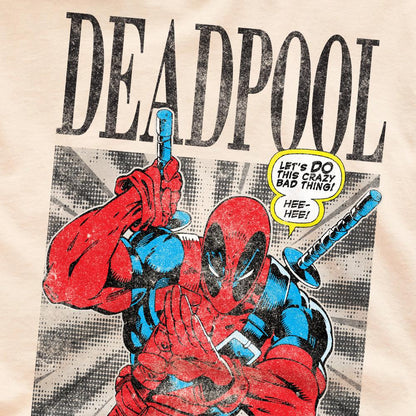 Natural - Pack Shot - Deadpool Mens Merc With The Mouth T-Shirt