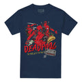 Navy - Front - Deadpool Mens Attitude T-Shirt