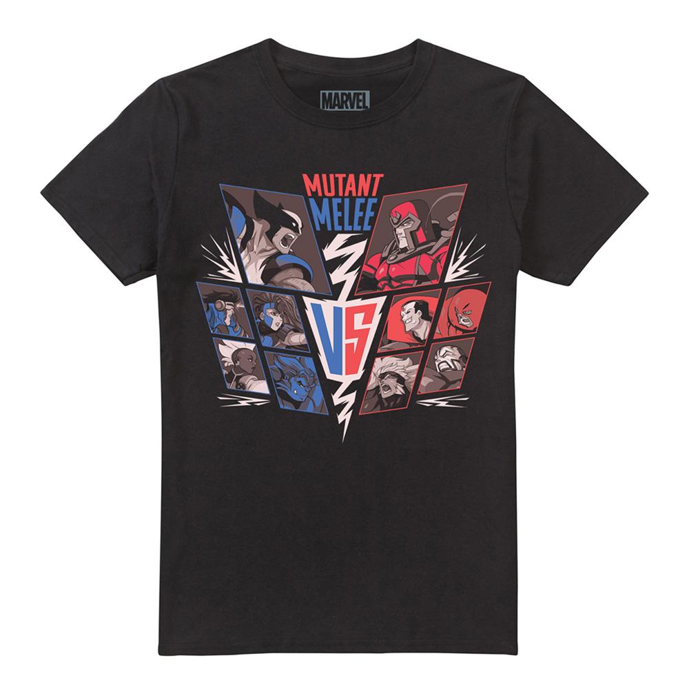 Black - Front - X-Men Mens Mutant Melee T-Shirt