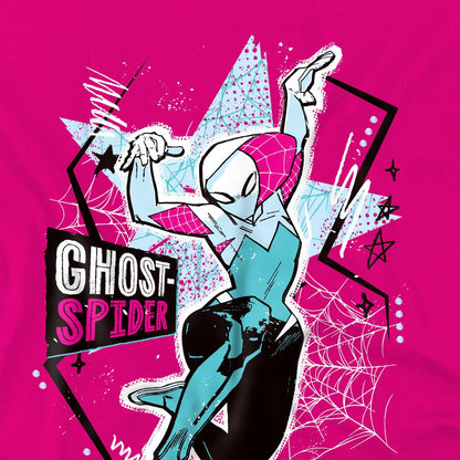 Fuchsia - Pack Shot - Marvel Childrens-Kids Webstar Ghost-Spider T-Shirt