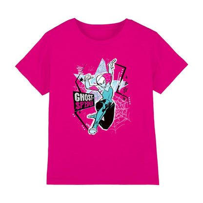 Fuchsia - Front - Marvel Childrens-Kids Webstar Ghost-Spider T-Shirt