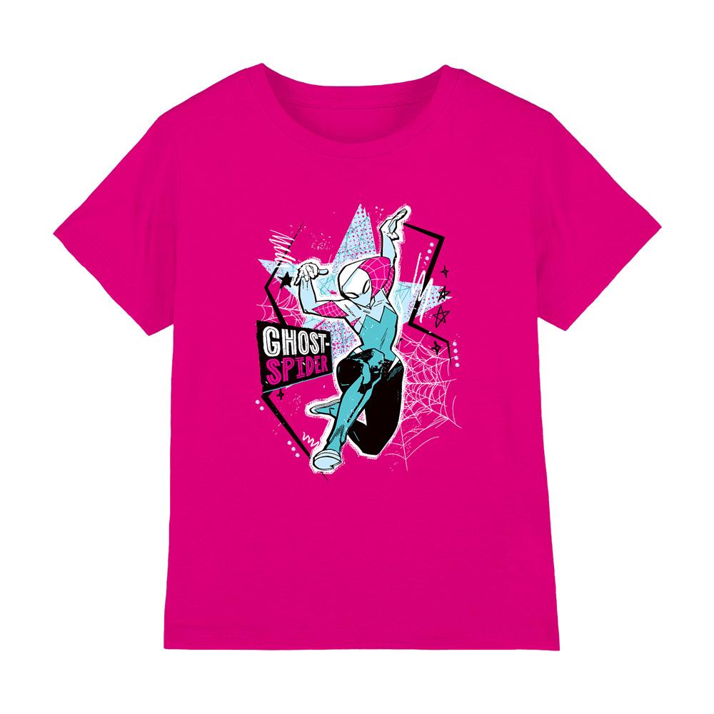 Fuchsia - Front - Marvel Childrens-Kids Webstar Ghost-Spider T-Shirt