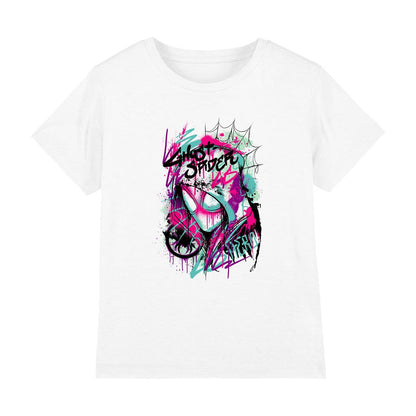 White - Front - Marvel Childrens-Kids Ghost-Spider Graffiti T-Shirt