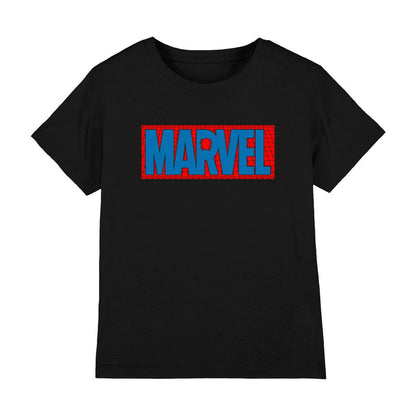 Black - Front - Spider-Man Childrens-Kids Brick Wall T-Shirt