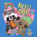 Sapphire - Side - Guardians Of The Galaxy Childrens-Kids BFF Rocket & Groot T-Shirt