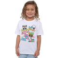 White - Lifestyle - Guardians Of The Galaxy Childrens-Kids Rocket & Groot Stickers T-Shirt