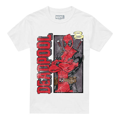White - Front - Deadpool Mens I Said Mumble T-Shirt