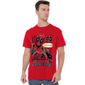 Red - Side - Deadpool Mens Chimichanga Heart T-Shirt