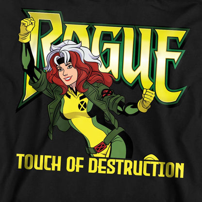 Black - Side - X-Men 97 Unisex Adult Touch Of Destruciton Rogue Sweatshirt