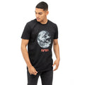 Black-White-Red - Side - NASA Mens Earth T-Shirt
