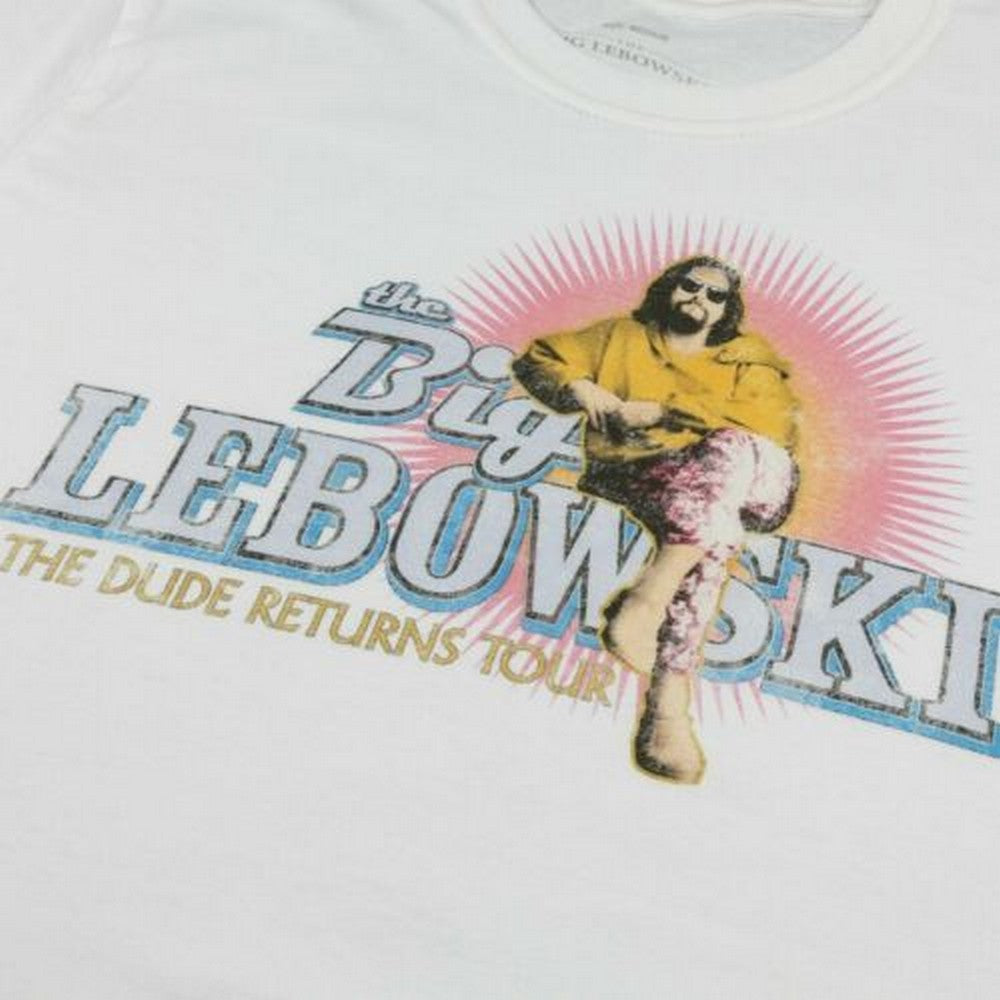 White - Side - The Big Lebowski Mens Dude Returns T-Shirt