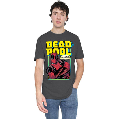 Dark Heather - Side - Deadpool Unisex Adult Do It For Deadpool T-Shirt