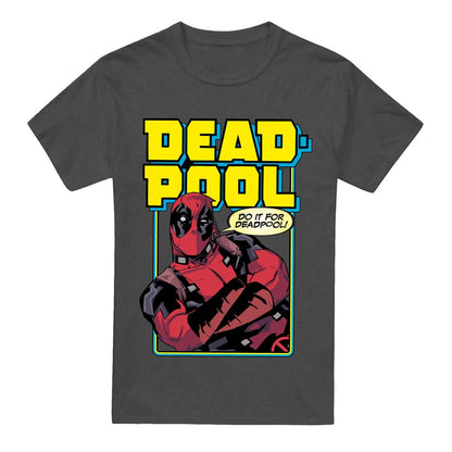 Dark Heather - Front - Deadpool Unisex Adult Do It For Deadpool T-Shirt