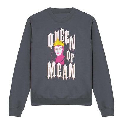 Charcoal - Front - Disney Villains Unisex Adult Queen Of Mean Sweatshirt