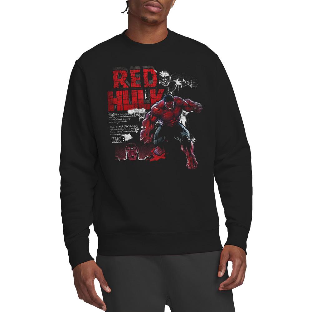 Black - Side - Captain America: Brave New World Unisex Adult Red Hulk Sweatshirt