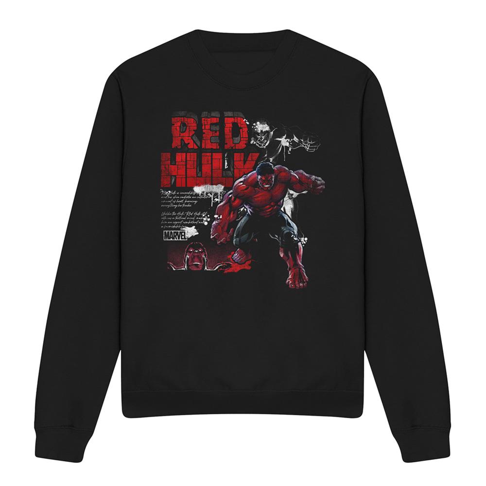 Black - Front - Captain America: Brave New World Unisex Adult Red Hulk Sweatshirt