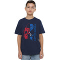 Navy - Lifestyle - Captain America: Brave New World Childrens-Kids Red Hulk Graffiti T-Shirt