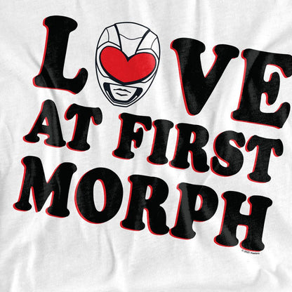 White - Pack Shot - Power Rangers Mens Love At First Morph T-Shirt