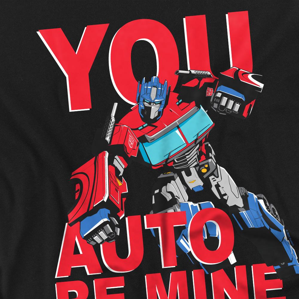 Black - Side - Transformers Mens You Auto Be Mine T-Shirt