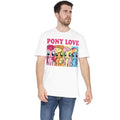 White - Side - My Little Pony Mens Pony Love T-Shirt