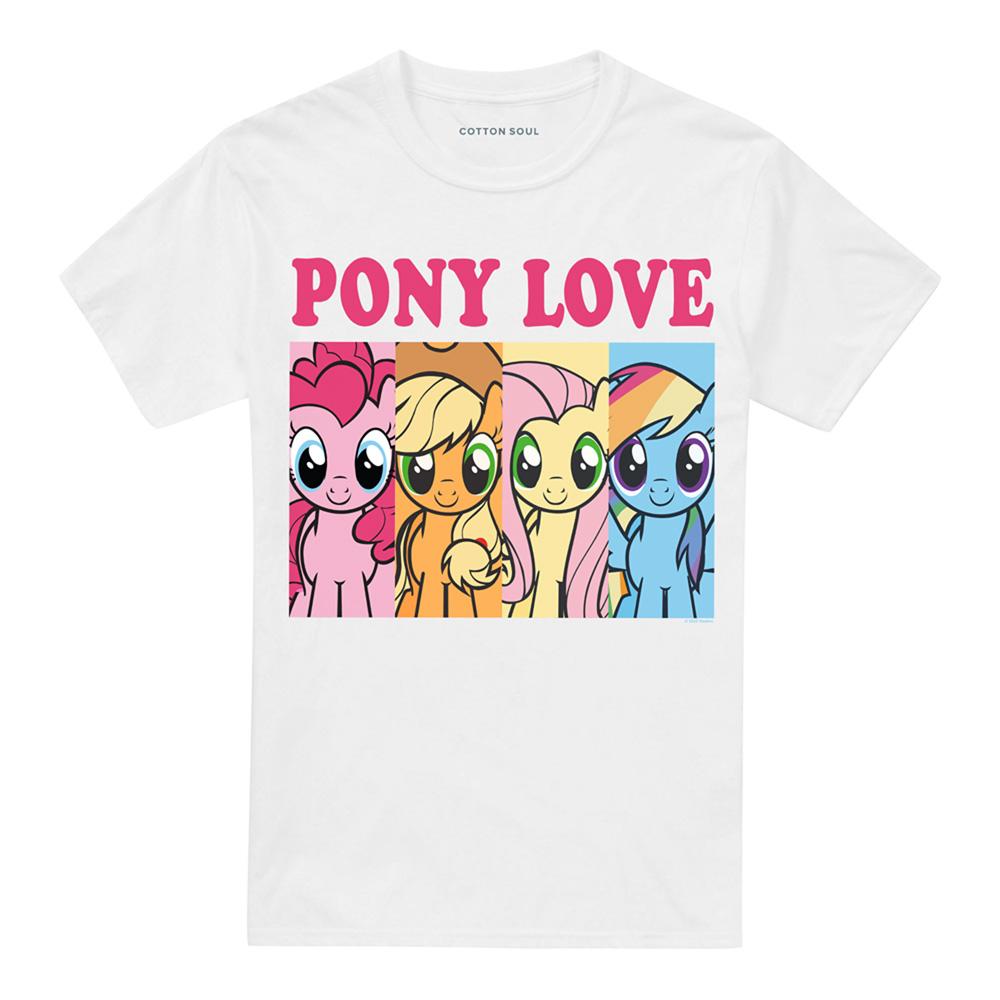 White - Front - My Little Pony Mens Pony Love T-Shirt