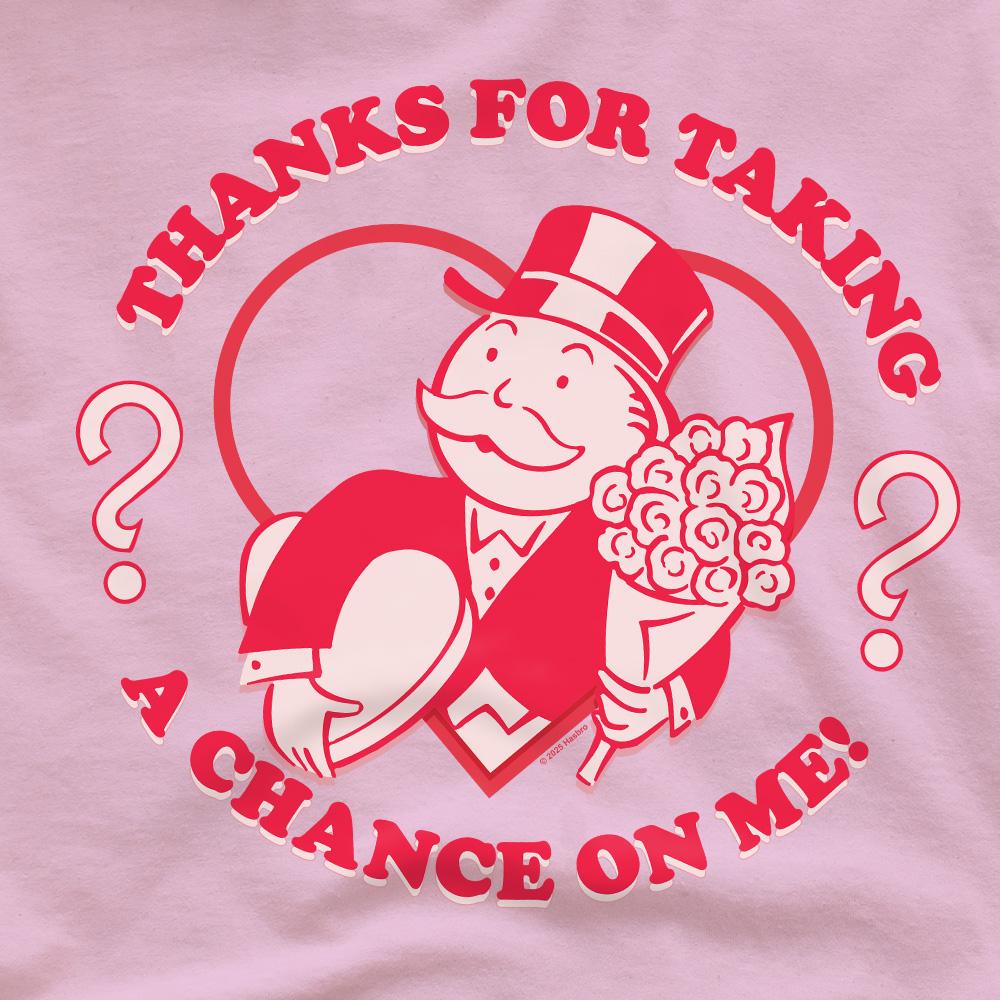 Light Pink - Side - Monopoly Mens Taking A Chance T-Shirt