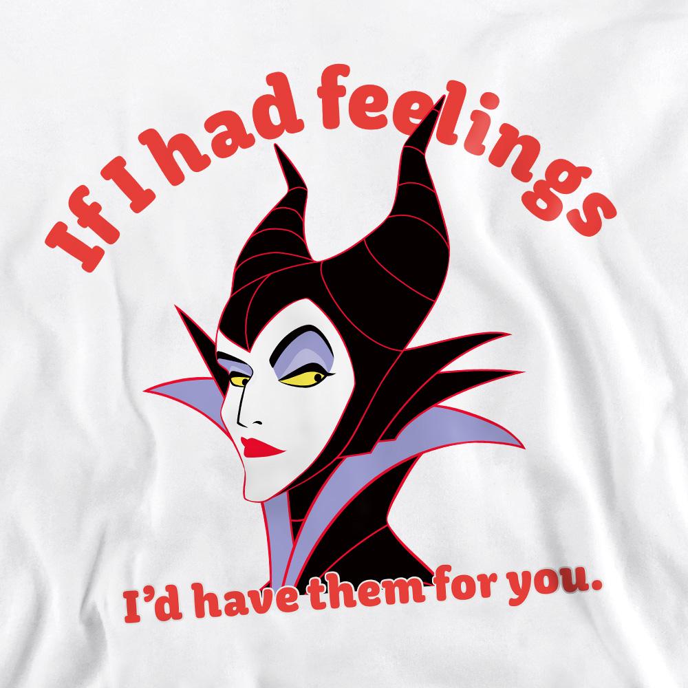 White - Back - Disney Villains Unisex Adult If I Had Feelings Maleficent Sweatshirt