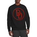 Black - Side - Daredevil Unisex Adult Logo Sweatshirt