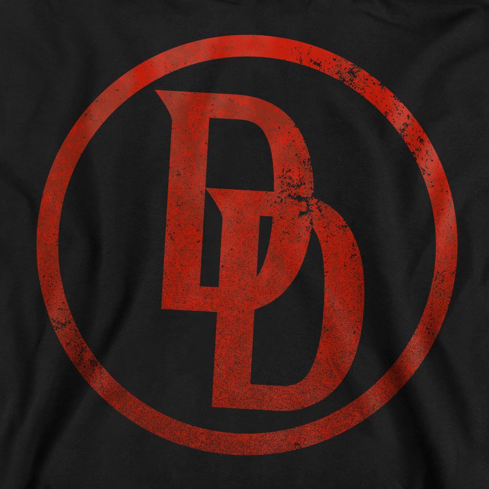 Black - Side - Daredevil Unisex Adult Logo Sweatshirt