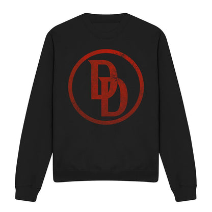 Black - Front - Daredevil Unisex Adult Logo Sweatshirt
