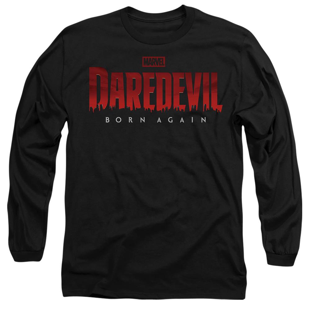 Black - Front - Daredevil Unisex Adult Born Again Logo T-Shirt