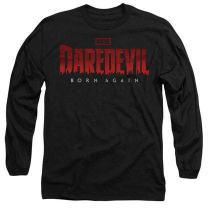 Black - Front - Daredevil Unisex Adult Born Again Logo T-Shirt
