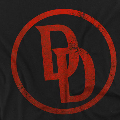 Black - Side - Daredevil Mens Logo T-Shirt