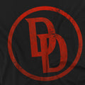 Black - Side - Daredevil Mens Logo T-Shirt