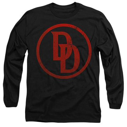 Black - Front - Daredevil Unisex Adult Logo T-Shirt