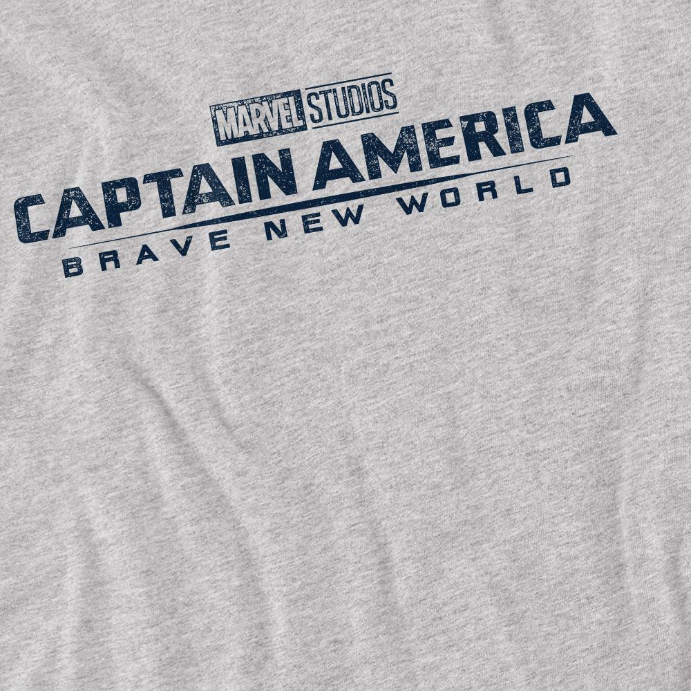 Sport Heather - Pack Shot - Captain America: Brave New World Mens Distressed Logo T-Shirt